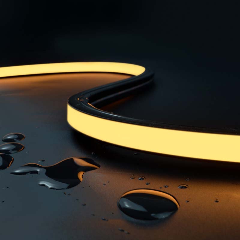 1615 TIRA NEÓN SILICONA NEGRA